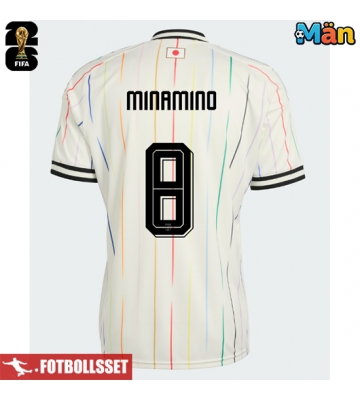 Japan Takumi Minamino #8 Bortatröja VM 2026 Kortärmad